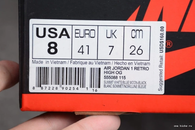 Rep Onekick Air Blue 1 Jordan Moon Retro OG 555088-115 High 0805